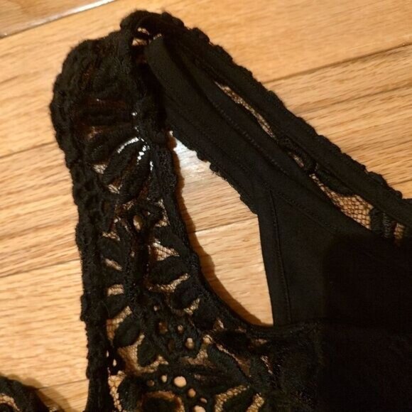 Nightcap x Carisa Rene crochet lace overlay slip shift dress wool blend S - Picture 4 of 10